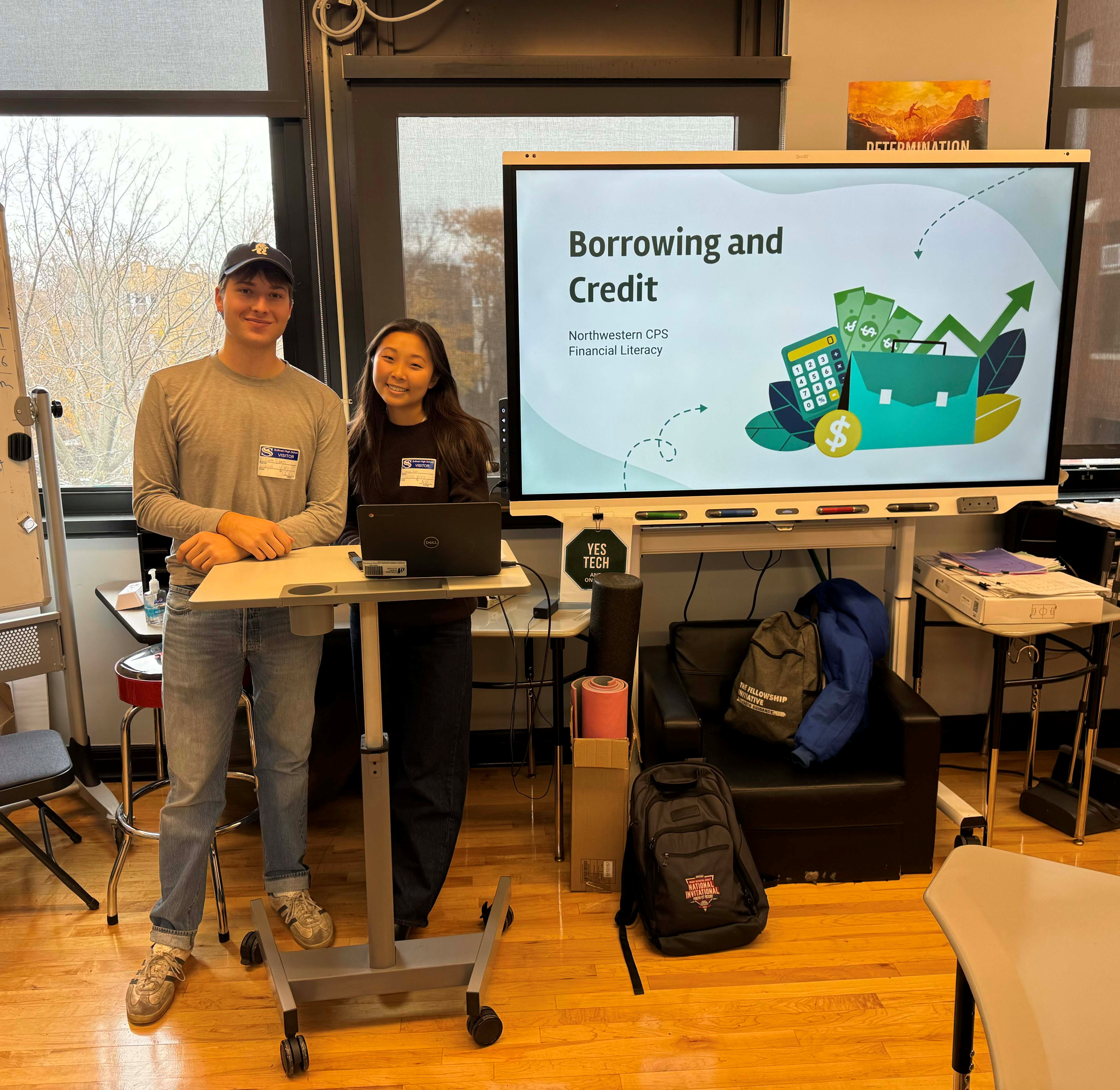 Students teaching a workshop