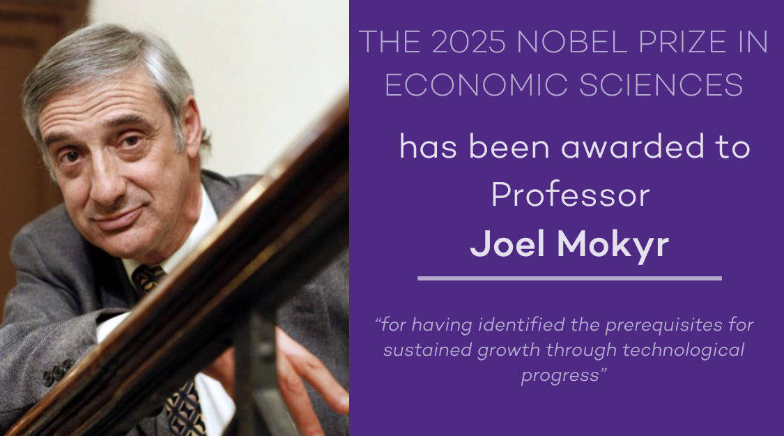 Joel Mokyr receives the 2025 Nobel in Economic Sciences